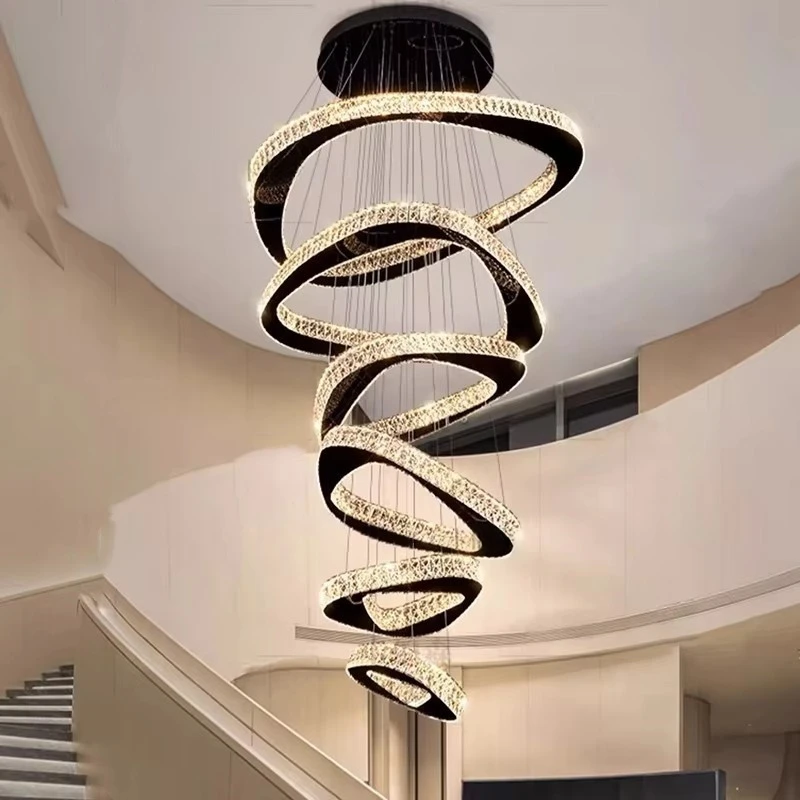 Modern Decor Led Lights Rings Pendant Light Lamps For Living Room Led Chandeliers For Dining Room Hanging Light Indoor Lighting