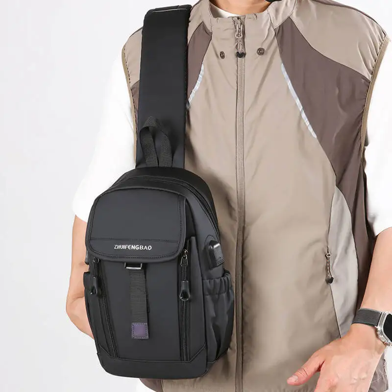 

Водонепроницаемая сумка, маленькая дорожная сумка-рюкзак, сумка через плечо, мужская сумка с USB-зарядкой, сумки с карманами, для занятий спортом на открытом воздухе, повседневная, для поездок на работу, дышащая