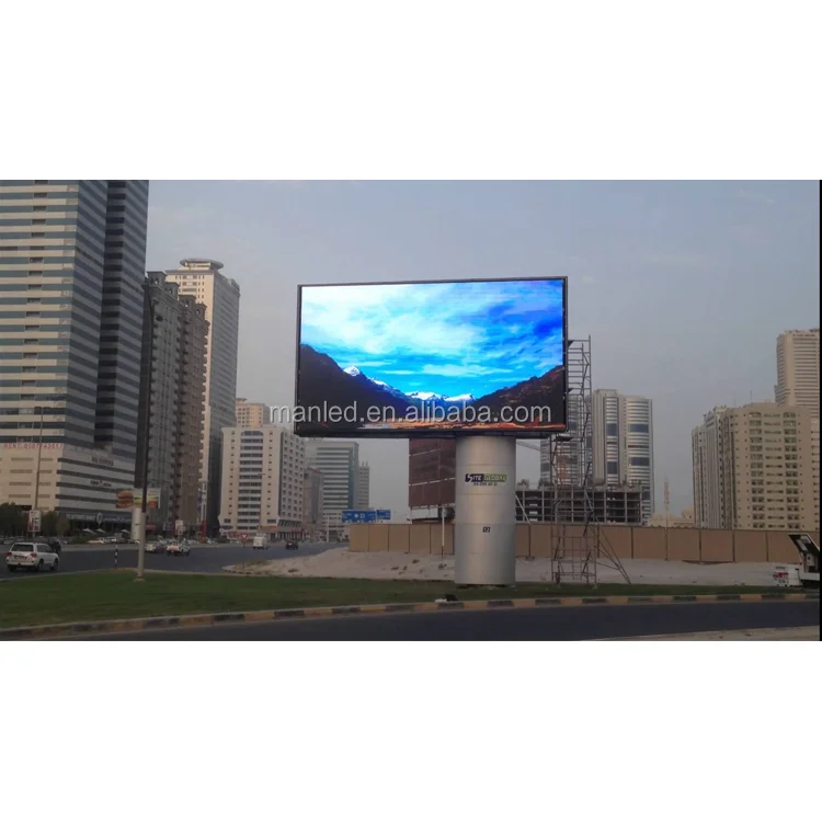Outdoor Waterproof Advertising Large Screen Video Poster TV P4 LED High Definition Full Color Display Screen