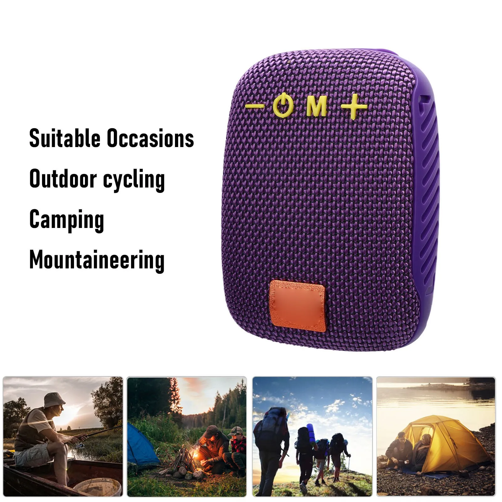 

Велосипедный динамик, настоящая беспроводная стереосистема, водонепроницаемый портативный беспроводной динамик с FM-радио для езды на велосипеде, кемпинга