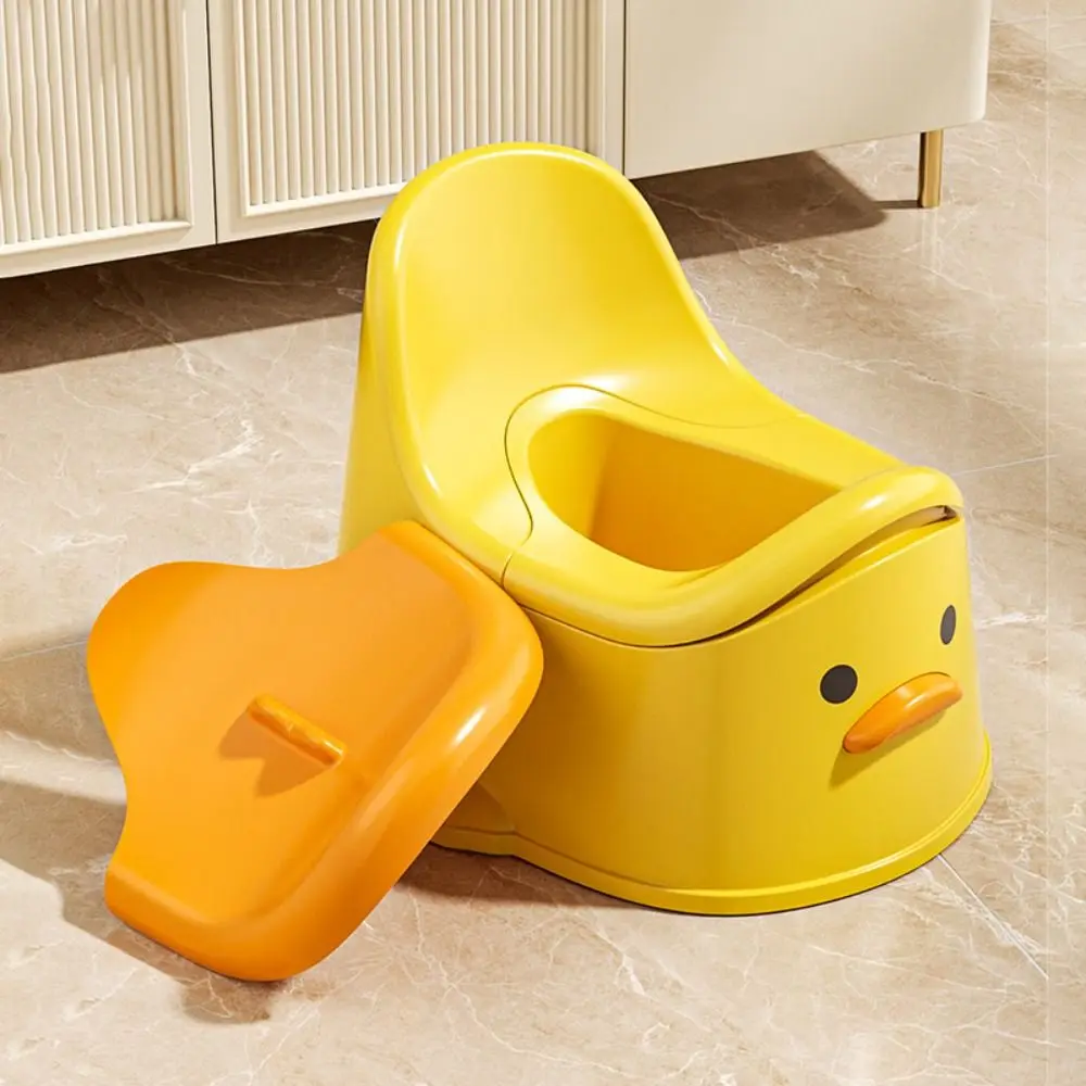 Duck Baby Potty Training Seat Ergonomic Design Non Slip Kids Urinals Chair Moveable Cartoon Toilet Supplies for 0-6 Years Old view 5
