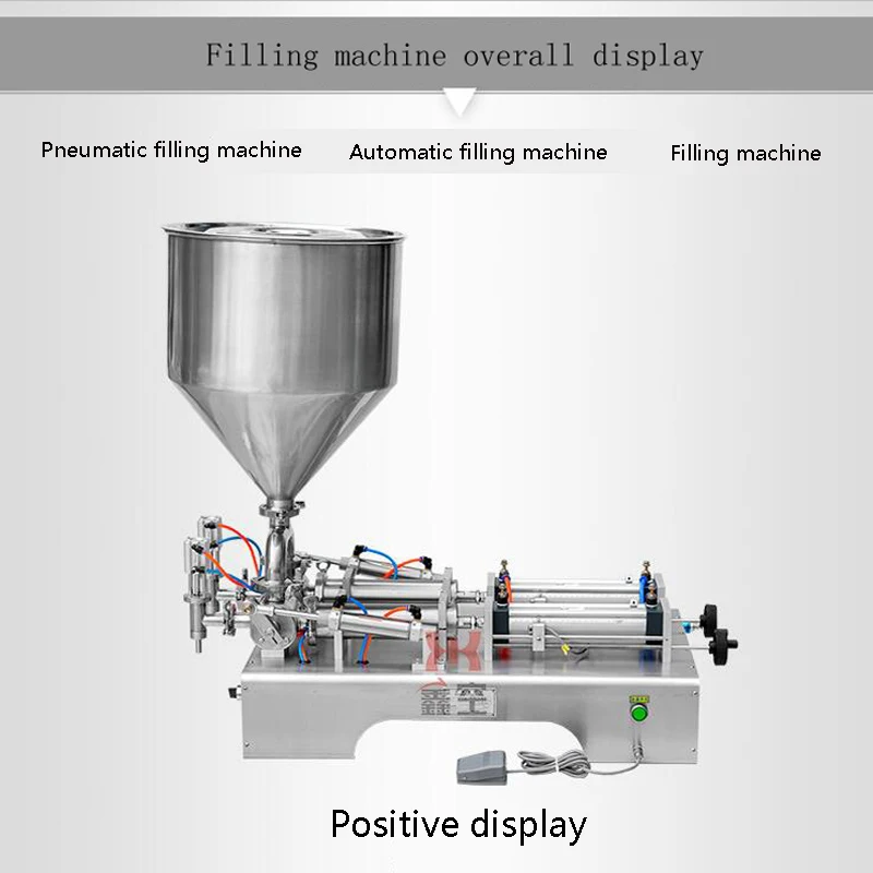 PBOBP Fully Pneumatic Paste Filling Machine Single Nozzles Hand Sanitizer Soap Body Shop Butter Peanut Butter Filling Machine