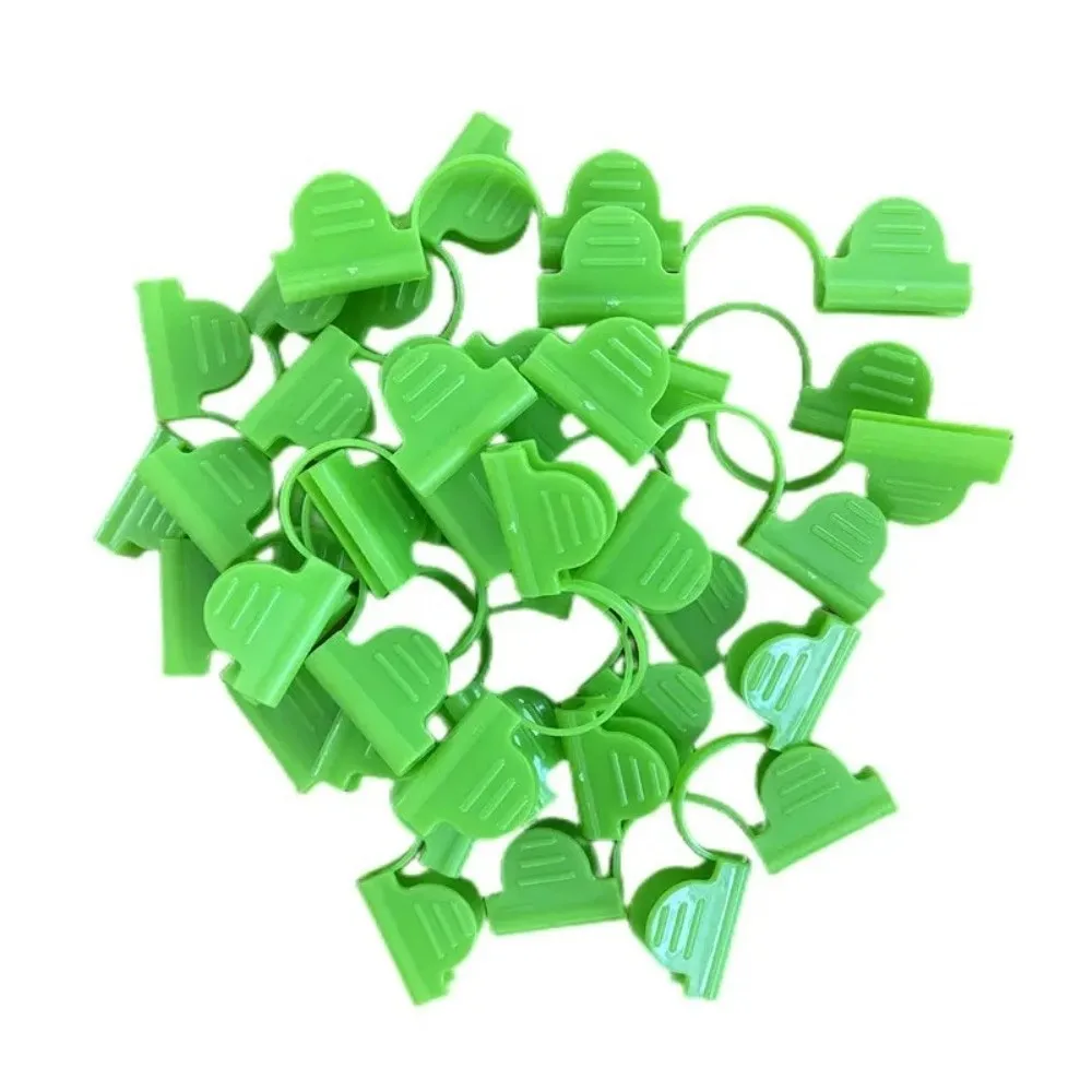 

100PCS Plastic Pressure Film Clip 7mm Size Double Head Design Shading Net Rod Clips Windproof Windproof Feature