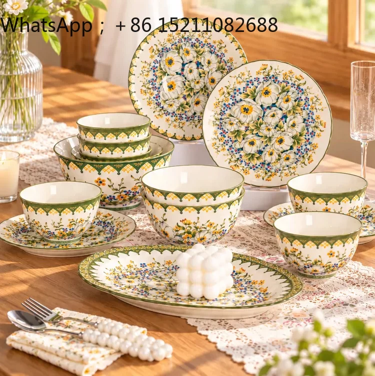 SCY premium tableware set, home niche housewarming, new home gift, full set of practical and exquisite bowls