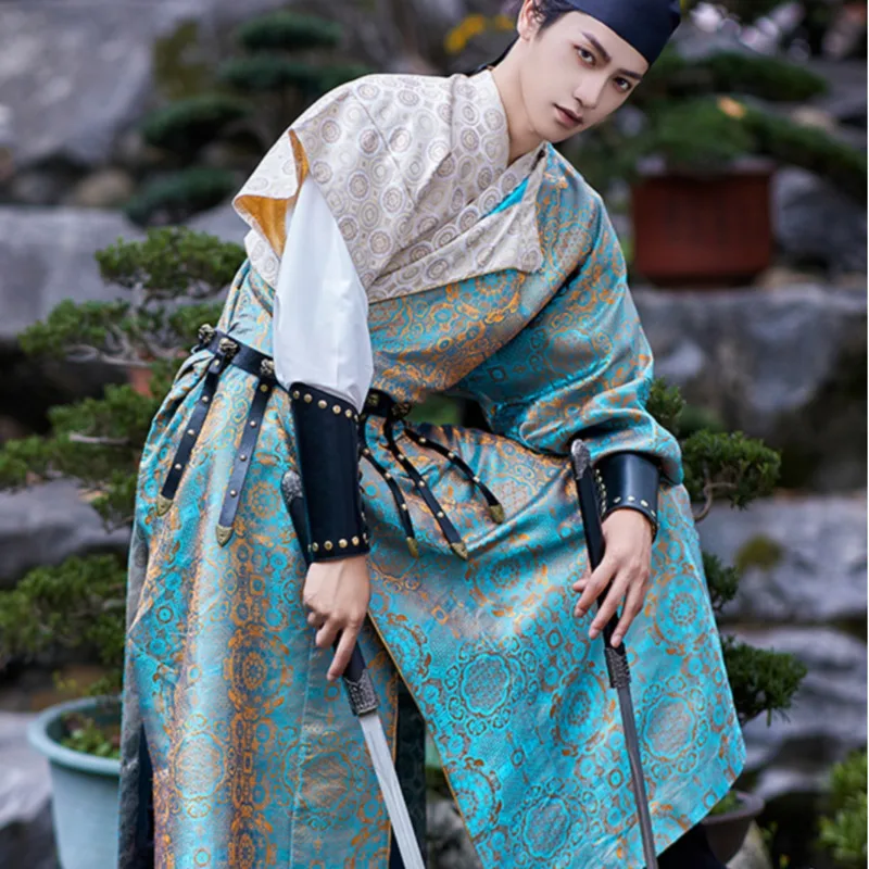 Chinese Original Hanfu Men Flying Fish Suit Ming Dynasty Traditional Male Female Lovers Couples Cosplay Royal Guards Dress Boys