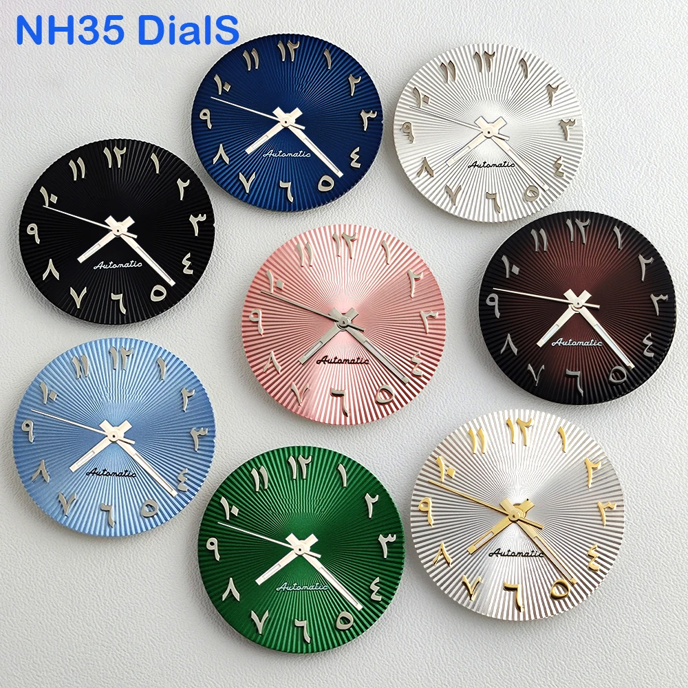 28.5mm NH35 dial Watch dial S dial Arabic numerals dial Suitable for NH35 nh36 movement watch accessories