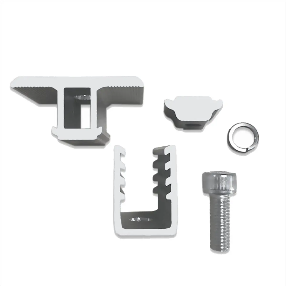 A64I 10PCS Solar Panel Mounting Bracket Middle Clamp Kit Adjustable 30/35/40mm Fixing Clamp Solar Panel Mount Bracket