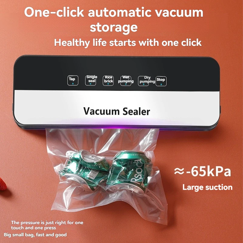 120W 500-1000ml Capacity automatic vacuum sealing machine small freshness preservation sealing machine