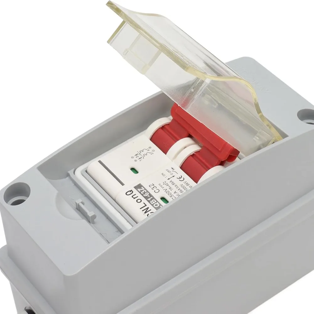 Metal Disconnect Switch 2 Pole 30 Amp PV Disconnect Switch with Cable and PV Connecto Non Polarized Battery Cutoff Isolator