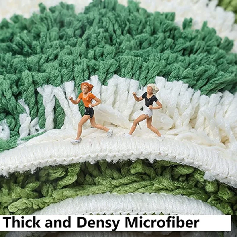 40x60 سنتيمتر 50x80 سنتيمتر الحمام السجاد اضافية لينة الأخضر كبير حمام حصيرة عدم الانزلاق آلة قابل للغسل ثلاثية الأبعاد معنقدة لطيف ورقة البساط سوبر ماصة