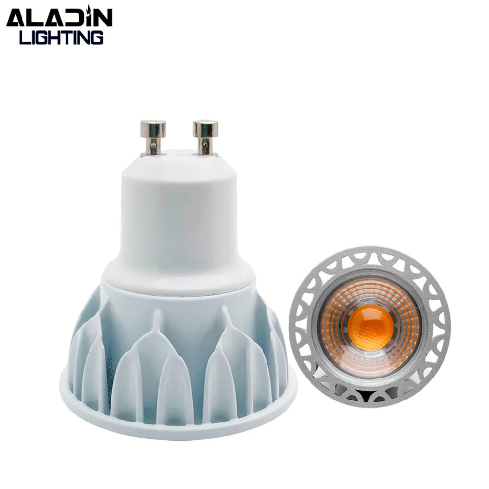 

Aladin 6/12-Pack 6W LED Spotlight, MR16 Compatible with GU10/E27 Base, 12V/24V & 85-265V AC/DC, Living Room Lighting Fixture Lam