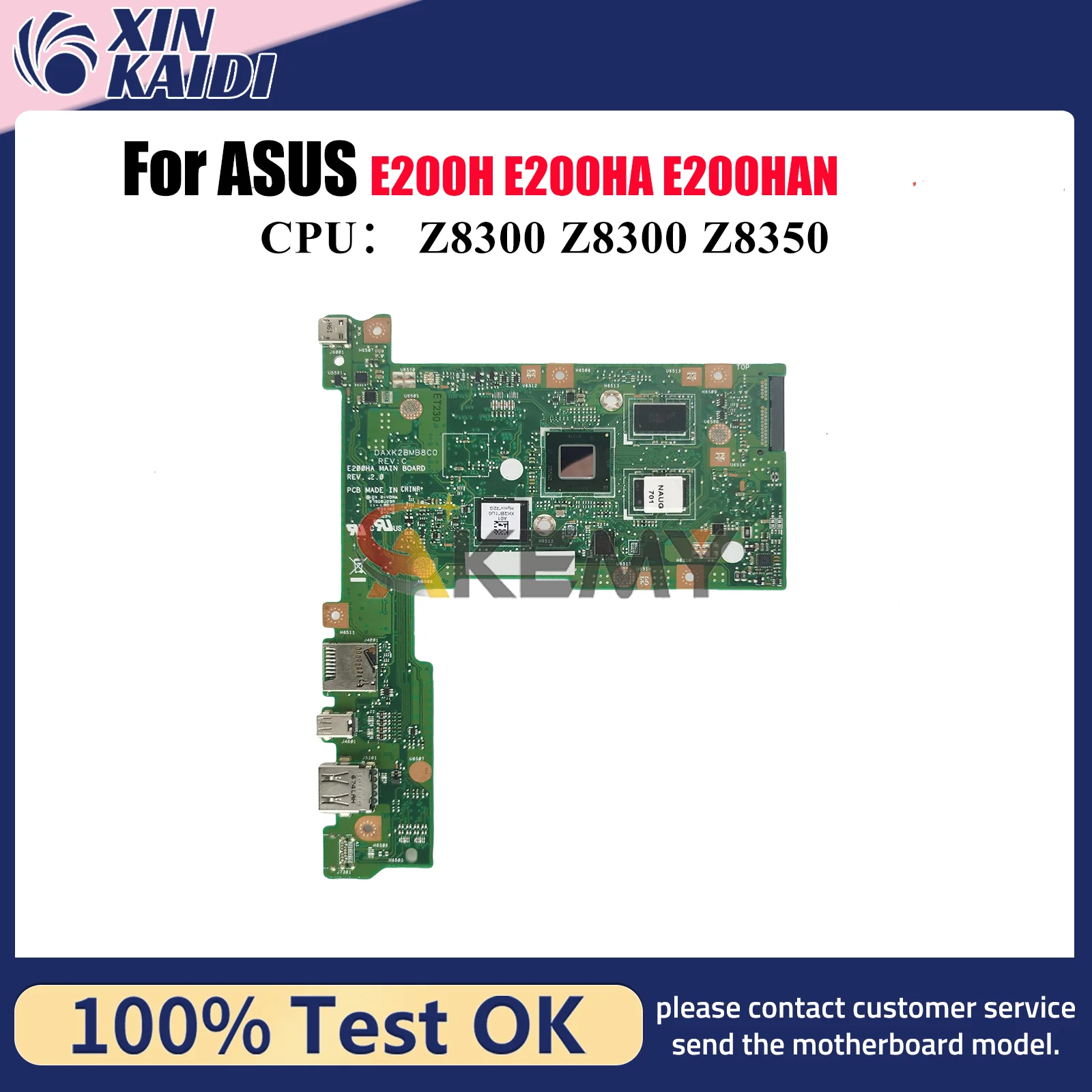 

E200HA Материнская плата для ноутбука ASUS EeeBook E200HAN E200H E200HA Материнская плата для ноутбука с Z8300 100% тестирование ОК быстрая доставка stk