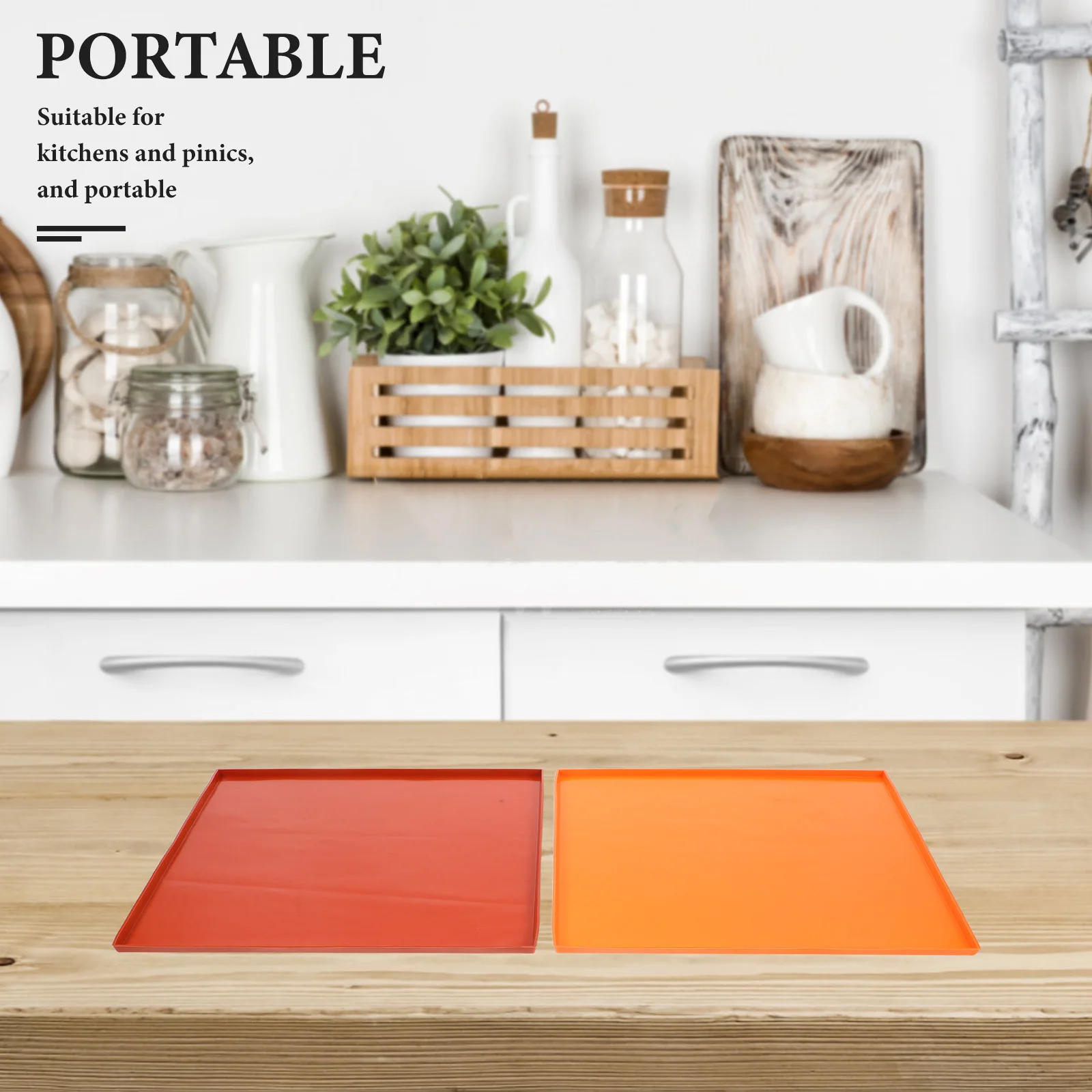 

2pcs Silicone Baking For Oven Dehydrator Non-Stick Heat Resistant Reusable For Cake Rolls Macarons Table Protection Home Outdoor