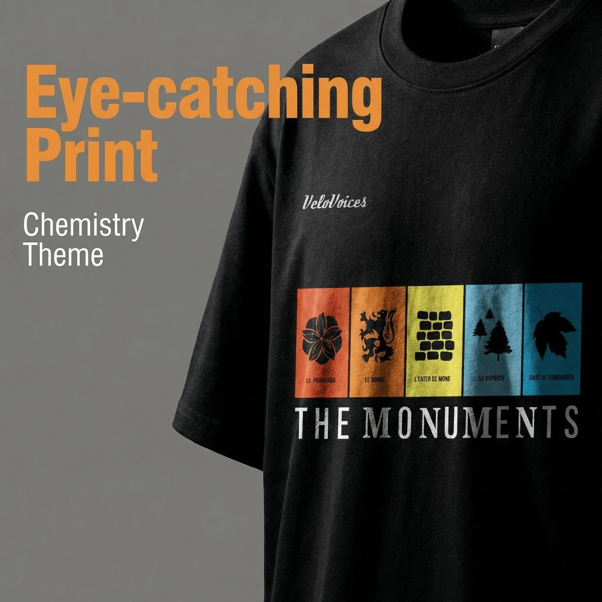 Cotton VeloVoices Monuments T Shirt Men And Women Cycling Paris Roubaix Summer Birehday Gift Party Tees