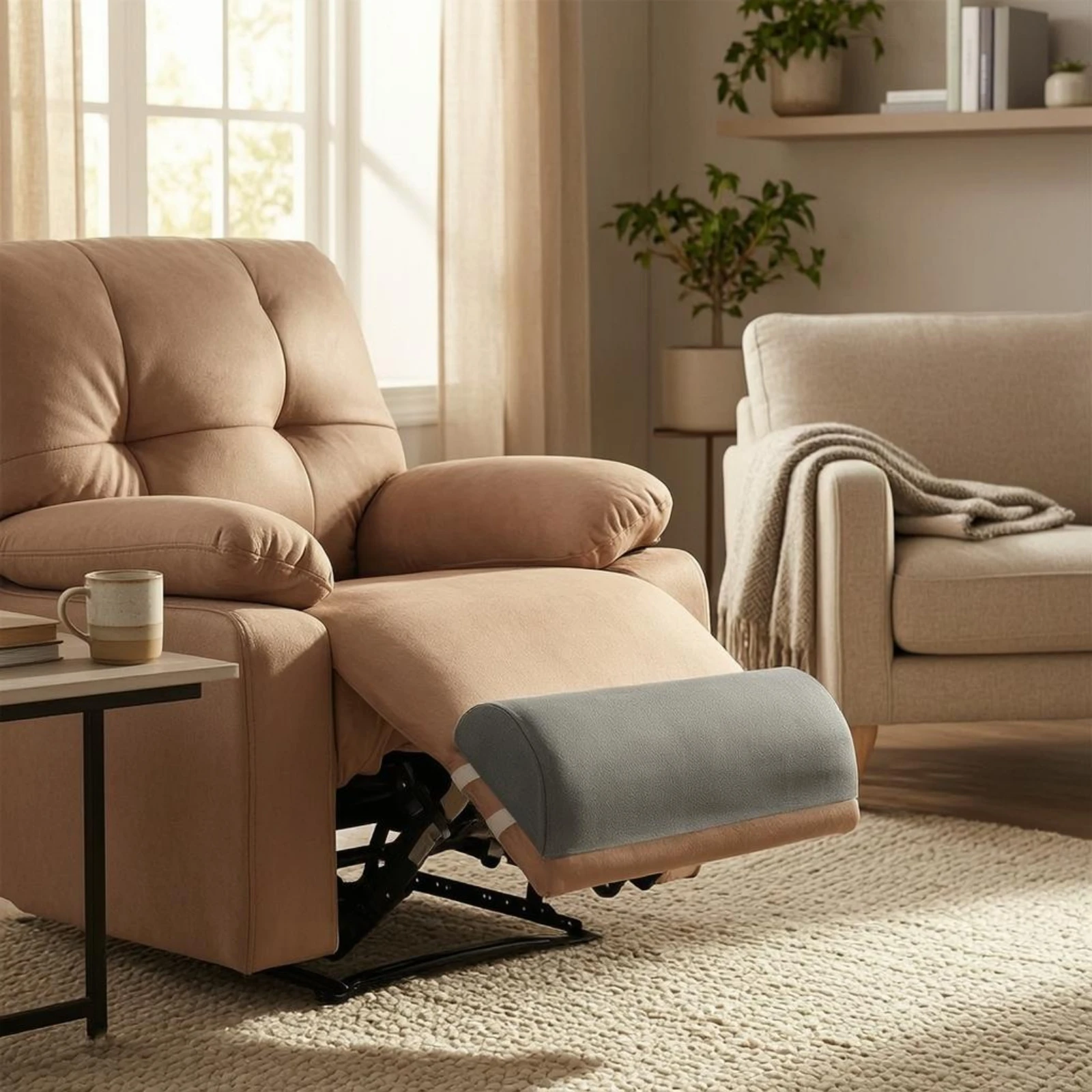 Foot Rest Cushion Foam Recliner Leg Cushion Household Accessory Curved