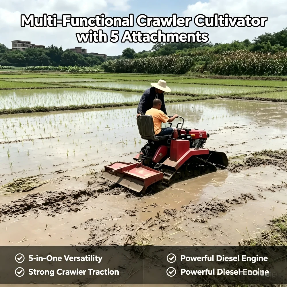 Household Mini Tractor - Small Multi-Functional Garden Operation Machine