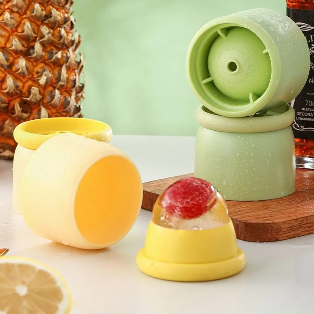 DIY Silicone Ice Maker Reusable Easy Release Ice Mold Large Sphere Ice Cube Tool Home