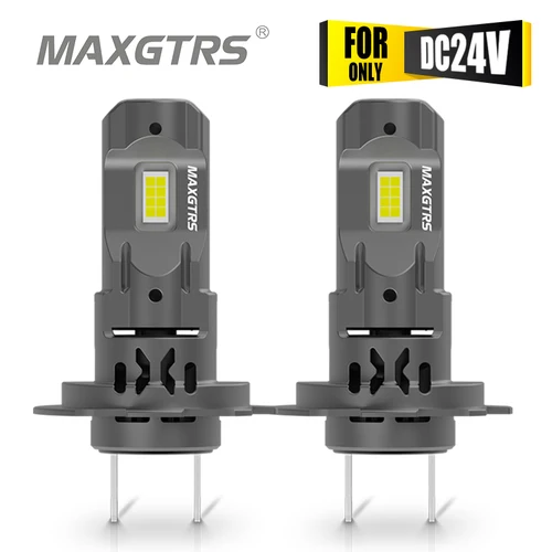 24V Led camión 55W H7 H4 H11 faros H1 H8 H9 HB3 HB4 9005 9006 Led Auto lámparas potentes bombillas LED 24V para furgoneta