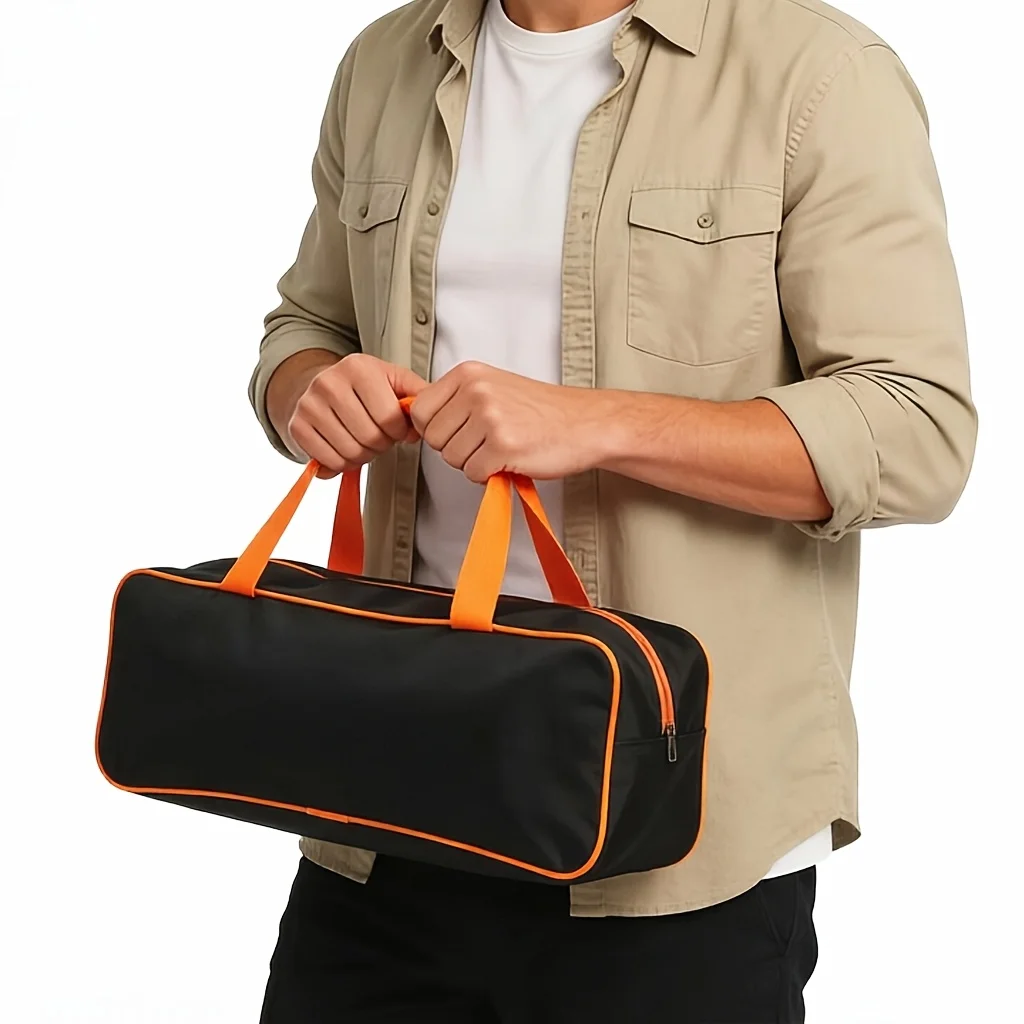 Dual-Size Portable Desktop Organizer Bag, Durable Zipper Storage Pouch, Practical Tabletop Holder for Sundries