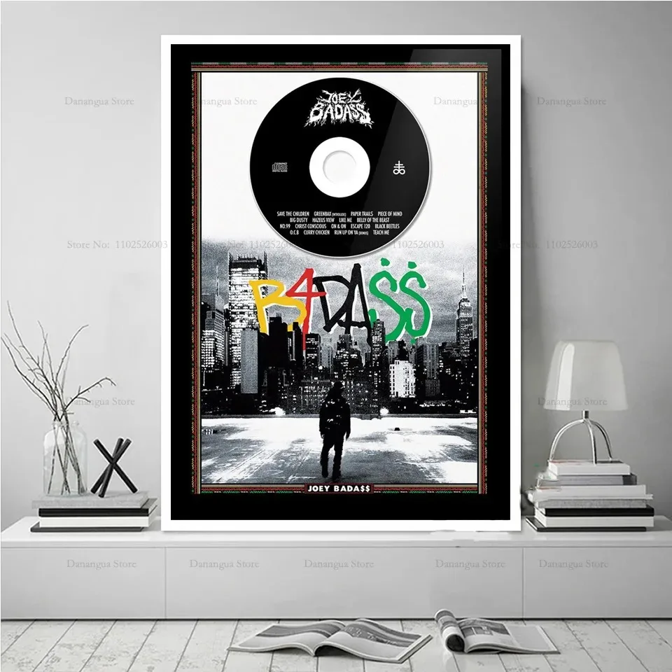 Joey Badass 1999 Hip Hop Rapper Music Album cover Star Poster Prints Wall Art Canvas Painting Picture Photo Gift Room Home Decor view 4