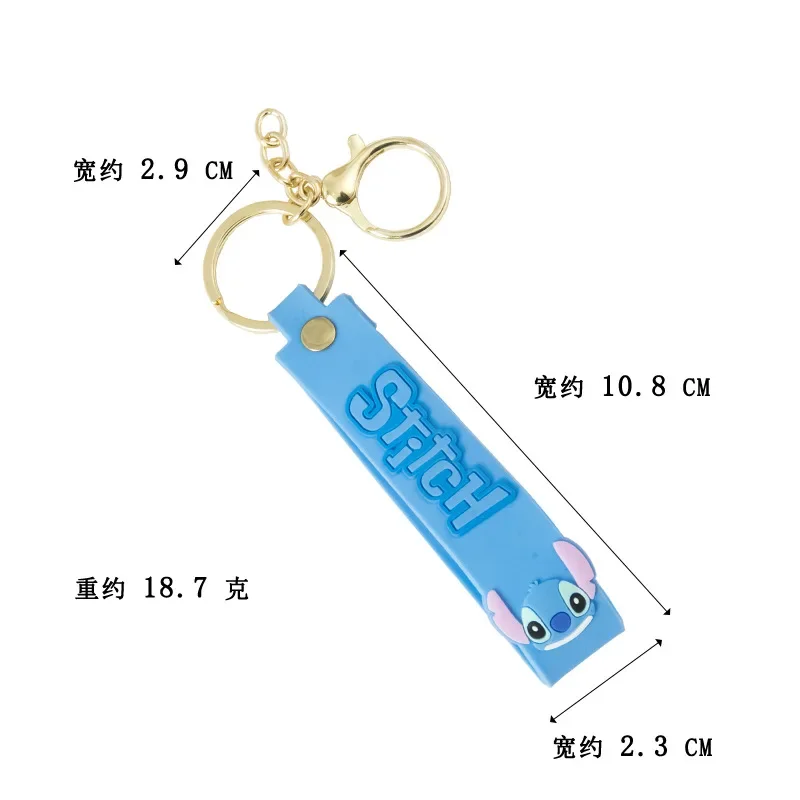 Kawaii Disney Stitch Sleutelhanger Schattige Cartoon Geanimeerde Karakter Mickey Pooh Beer Mode Hanger Accessoire Cadeau Voor Kinderen