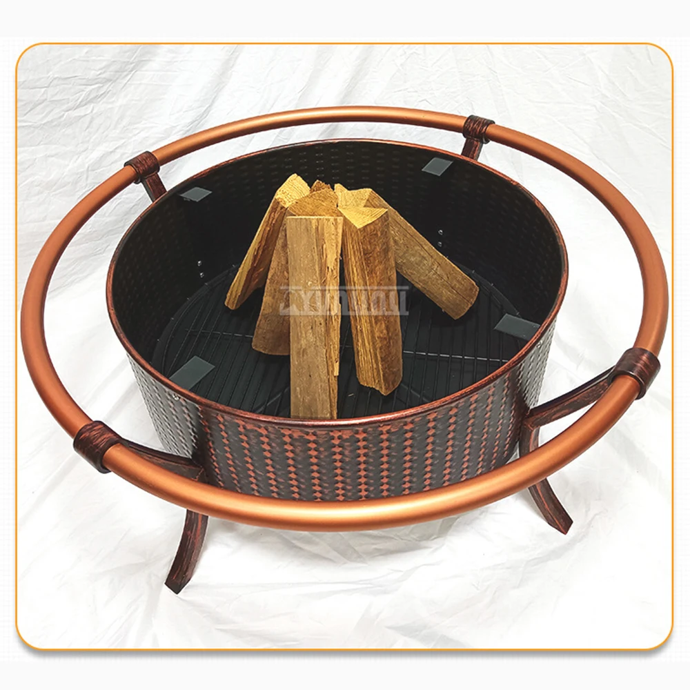 円形の中庭グリル盆地屋内バーベキューグリル家庭用織物バーベキューグリル