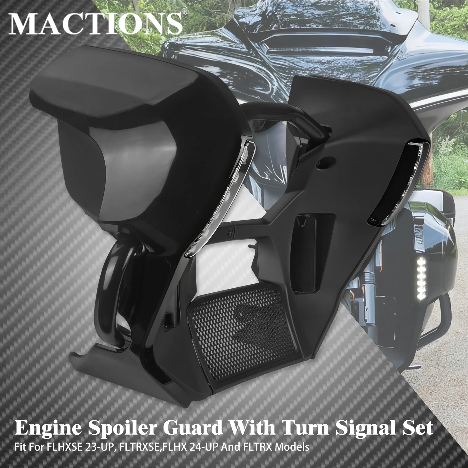 Motorcycle Fairing Lowers Kit Engine Spoiler Guard Frame Bracke Kit For Harley Touring 2023-Later Road Street Glide FLHX FLTRX