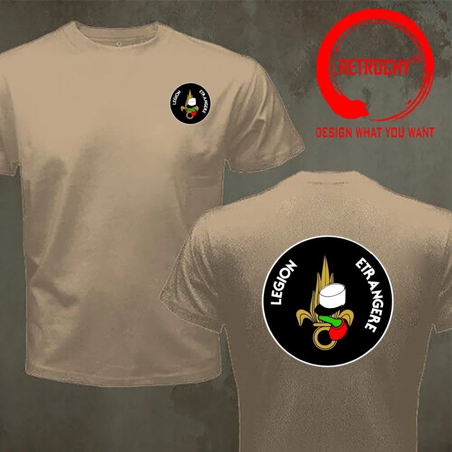 French Foreign Legion EtrangereT Shirt Men Fashion Trendy Casual Clothing Stylish Tops Tee Shirt Leisure Tshirt Men's T-Shirt