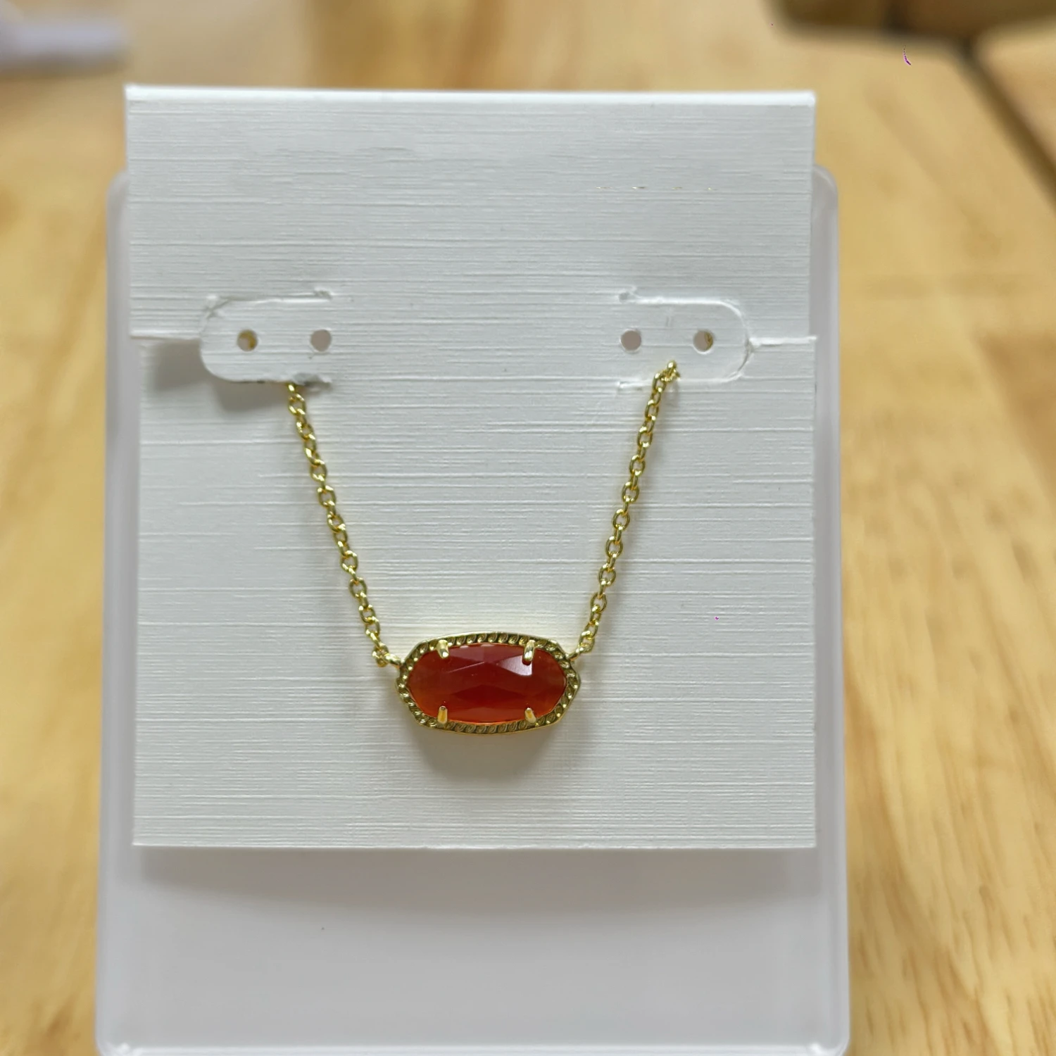 

YEEVAA Orange Cats Eye Gemstone Natural Crystal Pendant Necklace for Women, Fashion Jewelry, Unique Gifts