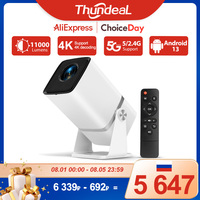 ThundeaL 4K Full HD Projector FHD TD80W Android WiFi 3D Home Theater TD80 Portable Beam Mini Projector Meeting 3D Video PK HY320