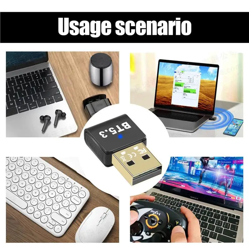 Wireless Adapter für Desktop PC 5.3 Desktop Wireless Adapter 5.3 USB Smart Home Gerät Kompatibilität Plug & Play für Desktop