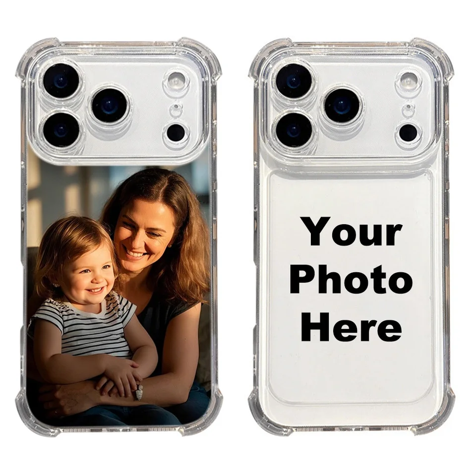 Funda personalizada con foto a prueba de golpes para iPhone 17 16 16e 15 14 13 12 11 Pro Max Mini SE 2020 2022 XS XR 6 7 8 Plus Air 6