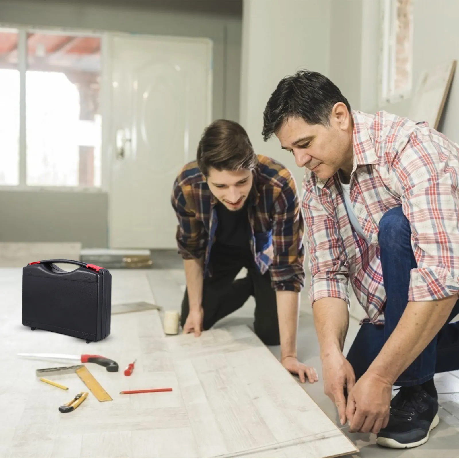 

Портативный ящик для хранения инструментов, прочный пластиковый кейс для ручных инструментов, ударопрочный органайзер для инструментов