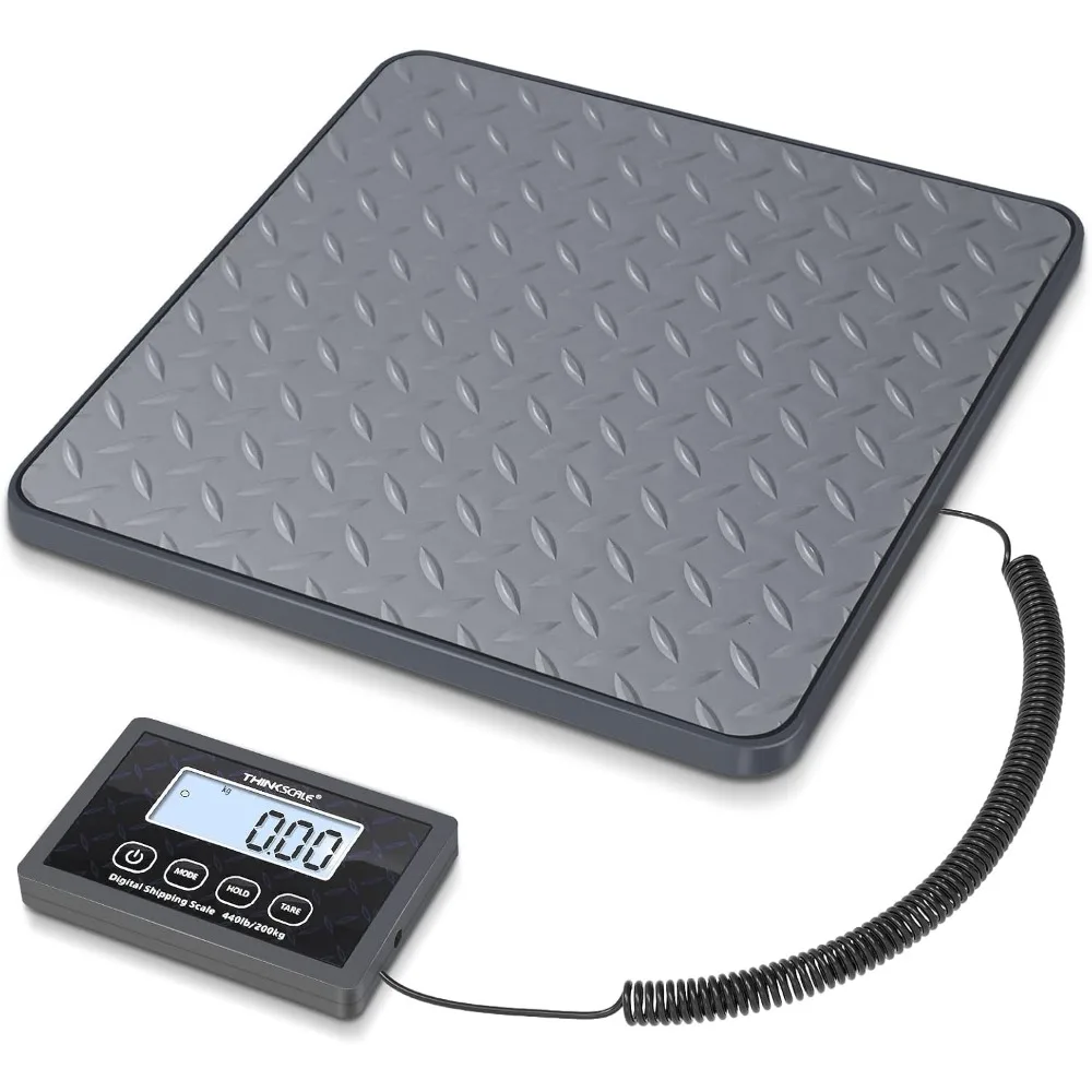 

440 lbs/1 oz Accurate Postal Scale with Hold/Tare, LCD Display, Lightweight for Packages/Luggage/Dog, Battery & AC Adapter