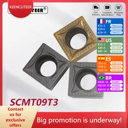SCMT09T304-MT KT60 SCMT09T304-MT KT6020 Carbide Insert for Cermet SSBCR/L External Turning Tool Blade Lathe Parts CNC Cutter