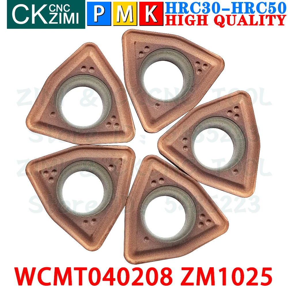 WCMT040208 ZM1025 WCMT 040208 Carbide Inserts U Drill Turning Inserts Tools CNC Indexable Turning Cutting Lathe Tools WC U Drill