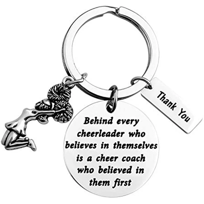 Cheer Coach Keychain Gift Cheerleading Coach Appreciation Gift Cheer Team Gift Cheer Mom Thank You Gift