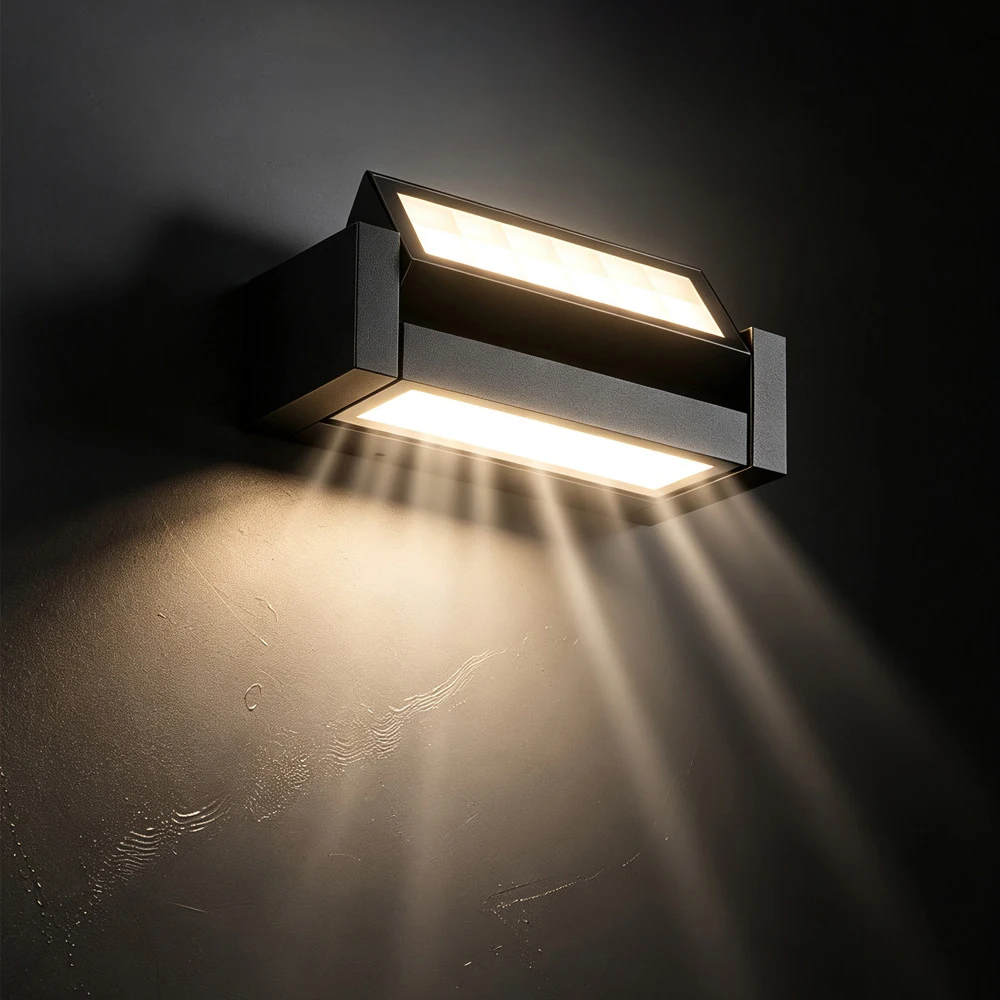 LED Bidirectional Adjustable Wall Lamp Outdoor Waterproof Wall Lamp Villa External Wall Washing Lamp Outdoor Lighting Wall Light