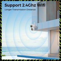 BESDER 4K PTZ Wifi IP Camera 8MP Dual Lens AI Human Detection Wireless Outdoor Security CCTV with Dual Screens ICSEE App Control