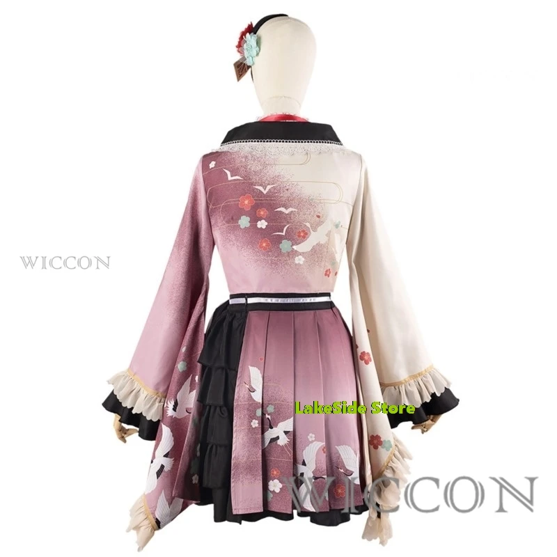 Pjsk Akiyama Mizuki Cosplay Kostuums Spel Project Sekai Cosplay Kimono Jurk Halloween Feestpak Uniformen Pruik Pak