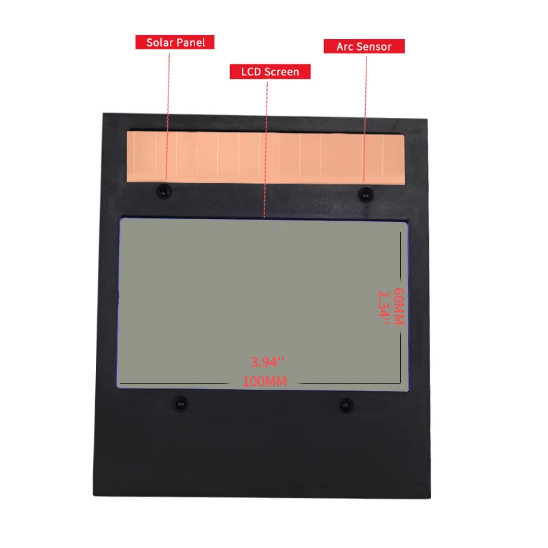 Imagem -04 - Big View Ear Arc Sensor Solar Auto Escurecimento Filtro True Color Soldagem Máscara Soldador Cap Olhos Máscara Filtro Tig Mig Mma