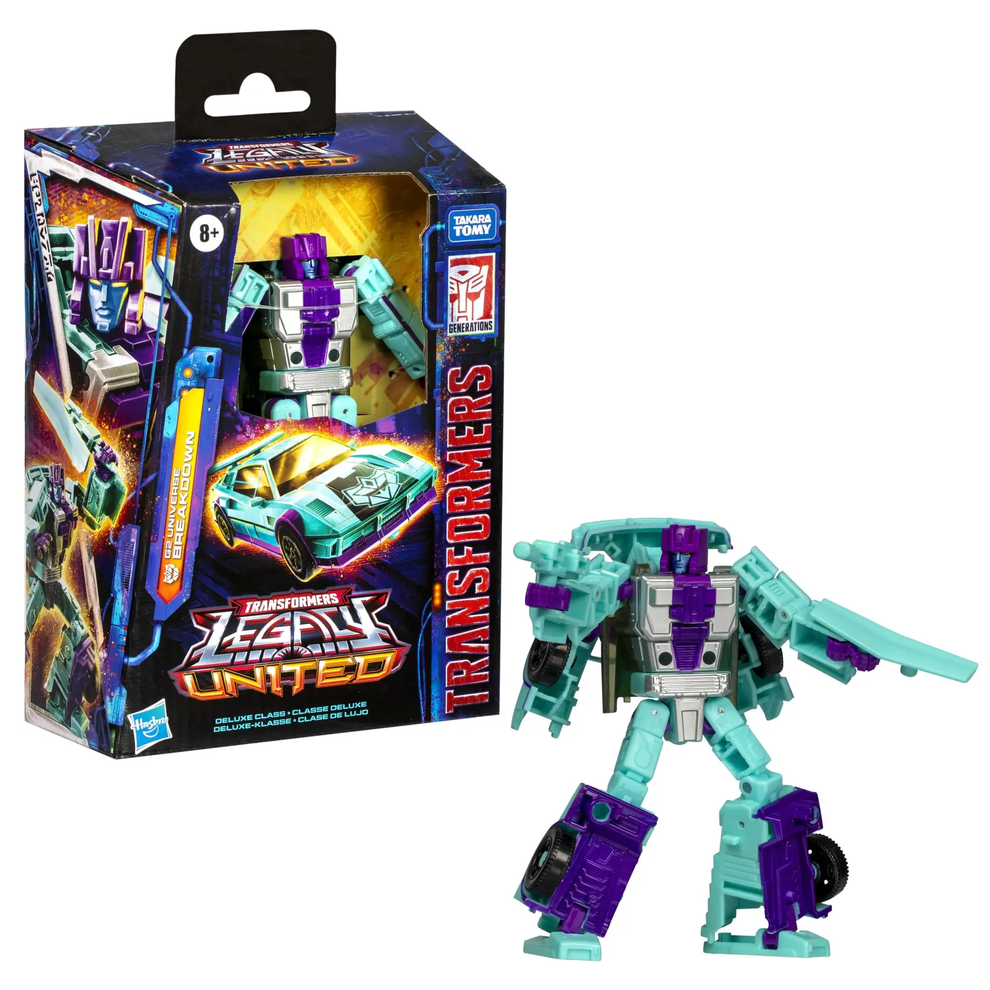 

Hasbro Transformers Legacy Deluxe Class G2 Universe Breakdown, 5.5-inch Converting Action Figure, 8+ G1034