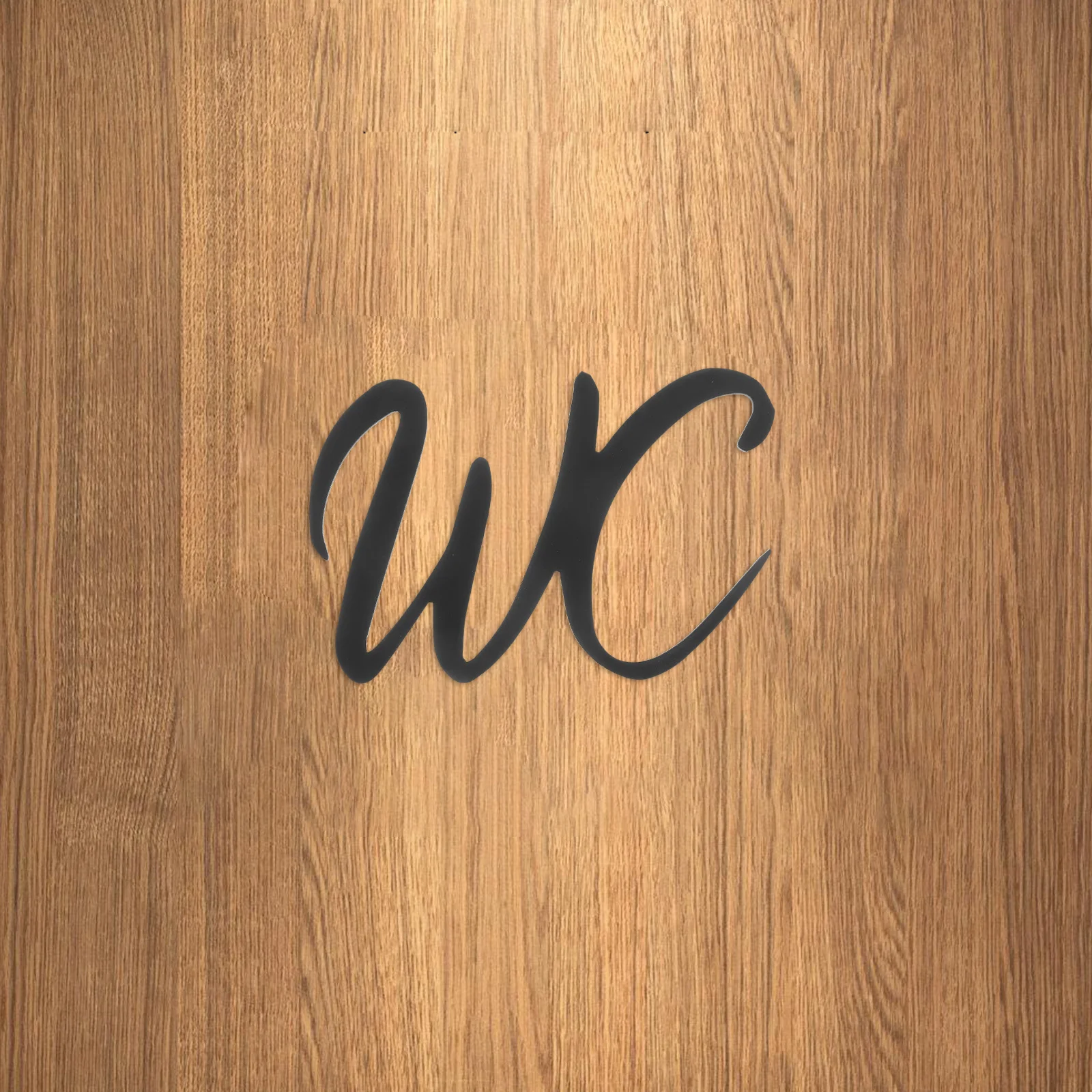 

Unisex Toilet Door Sign Modern Iron Bathroom Sign Self-Adhesive for Home Office Commercial Restroom Decor Easy Installation