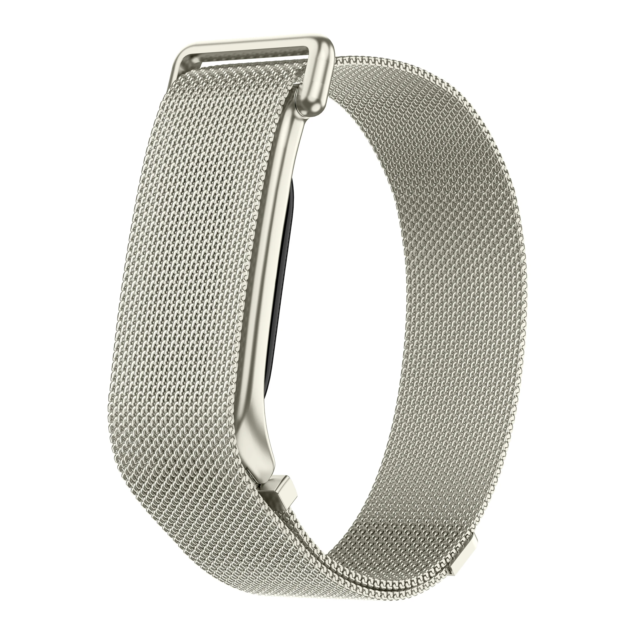 Google Fitbit Air Atmungsaktives Milanaise-Armband Schnellverschluss Verstellbares Weiches Metall-Tracker-Zubehör – Detail 15