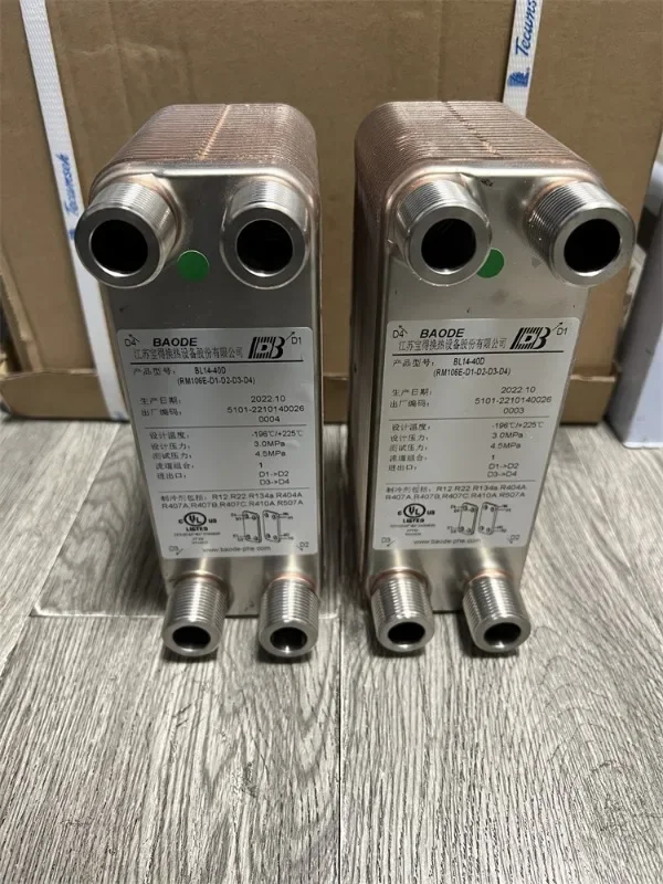 Original stainless steel heat exchanger, oil cooled plate heat exchanger, 3P air conditioner BL14-40D/60