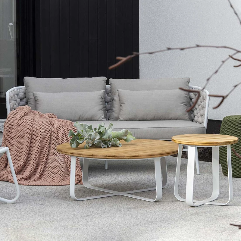Outdoor Sofa Patio Villa Patio All-weather Waterproof Leisure Furniture Hotel Garden Balcony Rope Weaving Sofa Set