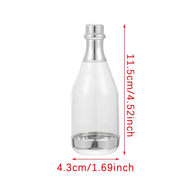 1PC bottiglia di Champagne scatola di caramelle di plastica fai da te Mini scatola di imballaggio di stoccaggio di caramelle Baby Shower bomboniere scatole regalo decorazione del partito