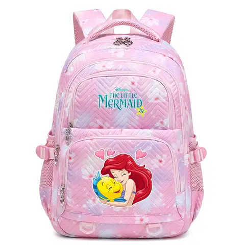 The Little Mermaid Ariel Princess Student Teenagers Mochila Girls Back To School Book Bags Waterproof Women Travel  Backpack