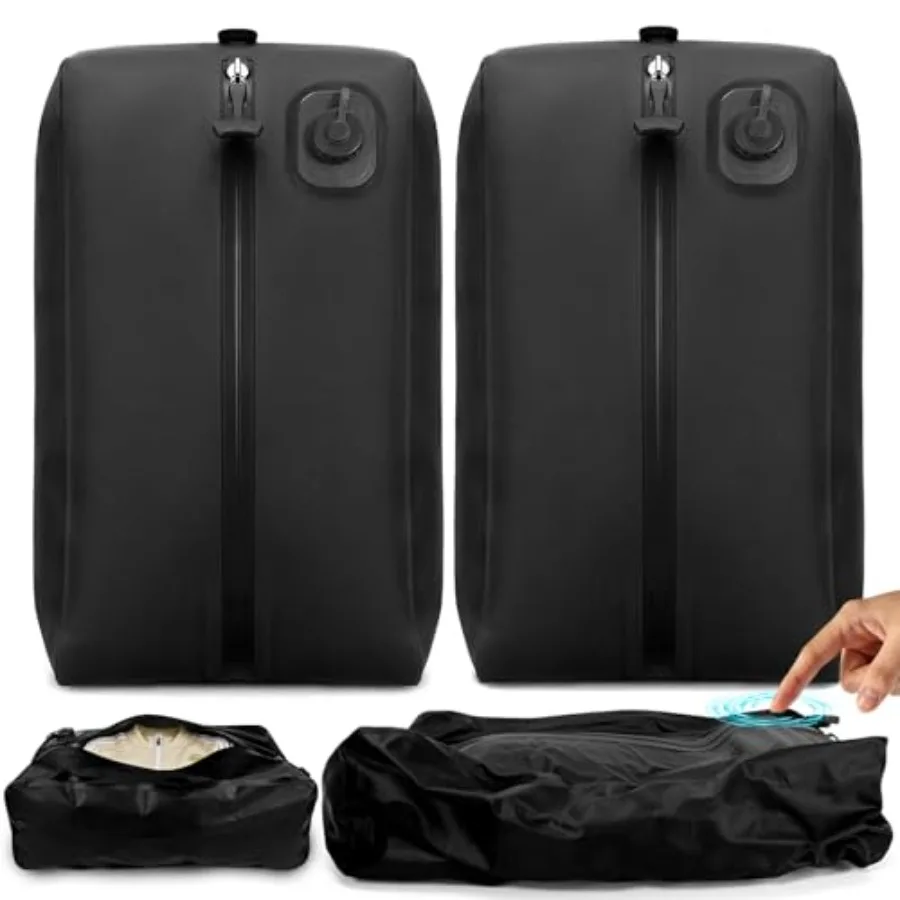 

Вакуумные пакеты для хранения One-Touch – без насоса, с зарядкой через USB-C, водонепроницаемые, герметичные, для одежды и дорожных принадлежностей