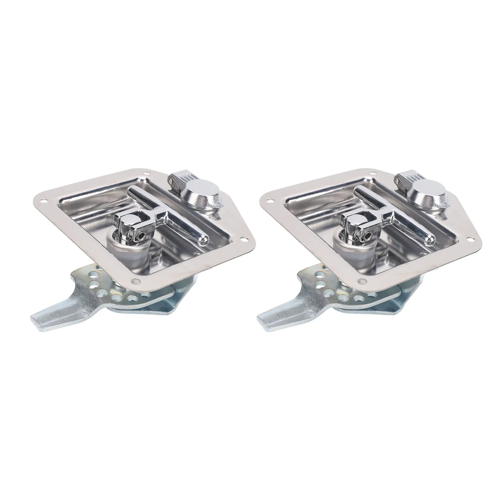 2Pack T Handle Tool Box Lock Stainless Steel Folding Latch for RV Trailer Camper Toolbox Handle Lock Anti Rust OEM Replacement